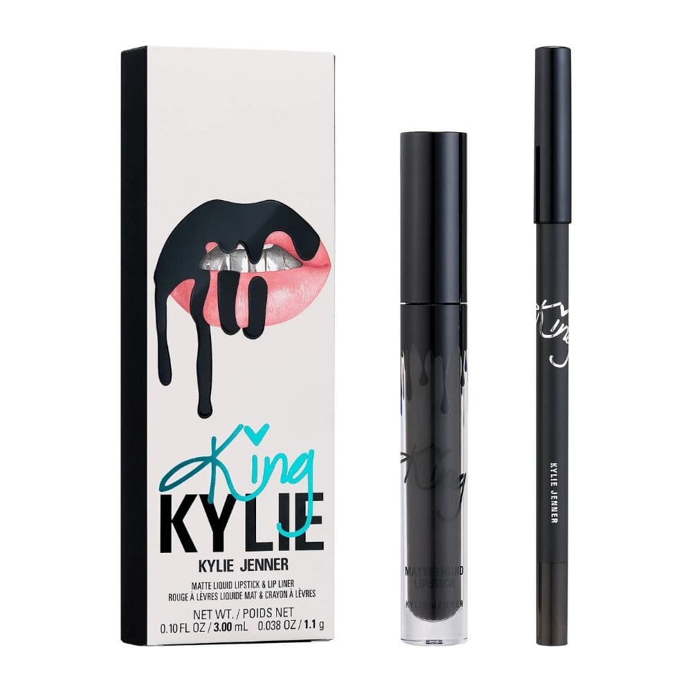 King Kylie Matte Liquid Lipstick & Liner Kit Dead Of Knight Zestaw do makijażu