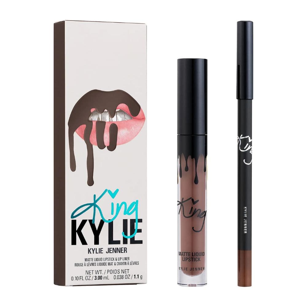 King Kylie Matte Liquid Lipstick & Liner Kit True Brown K Zestaw do makijażu