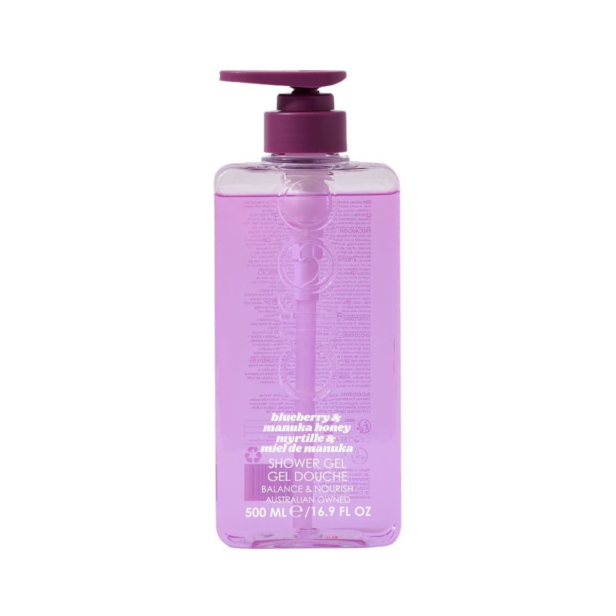 Blueberry & Manuka Honey Shower Gel Borówka i Miód Manuka Żel pod prysznic