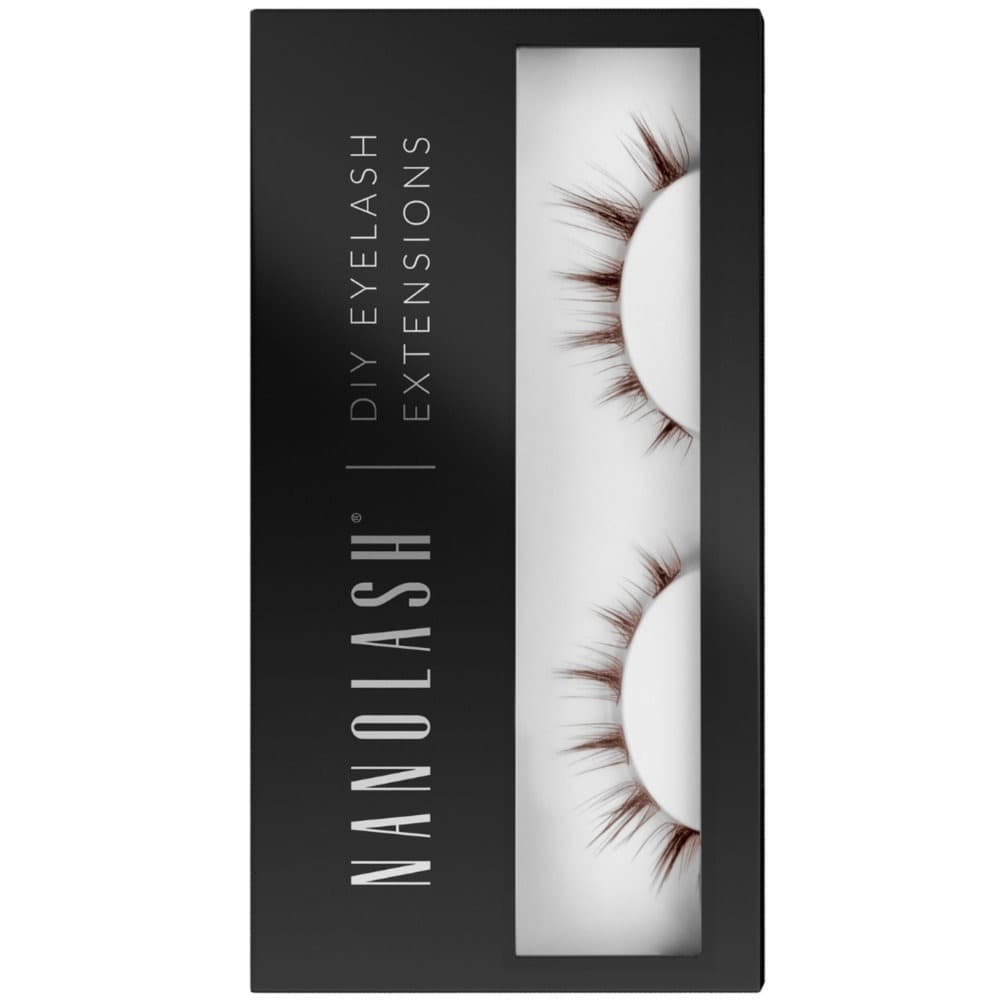 DIY Eyelash Extensions Flirty Brown DIY Sztuczne rzęsy w kępkach do samodzielnego przedłużania w domu Flirty Brązowe