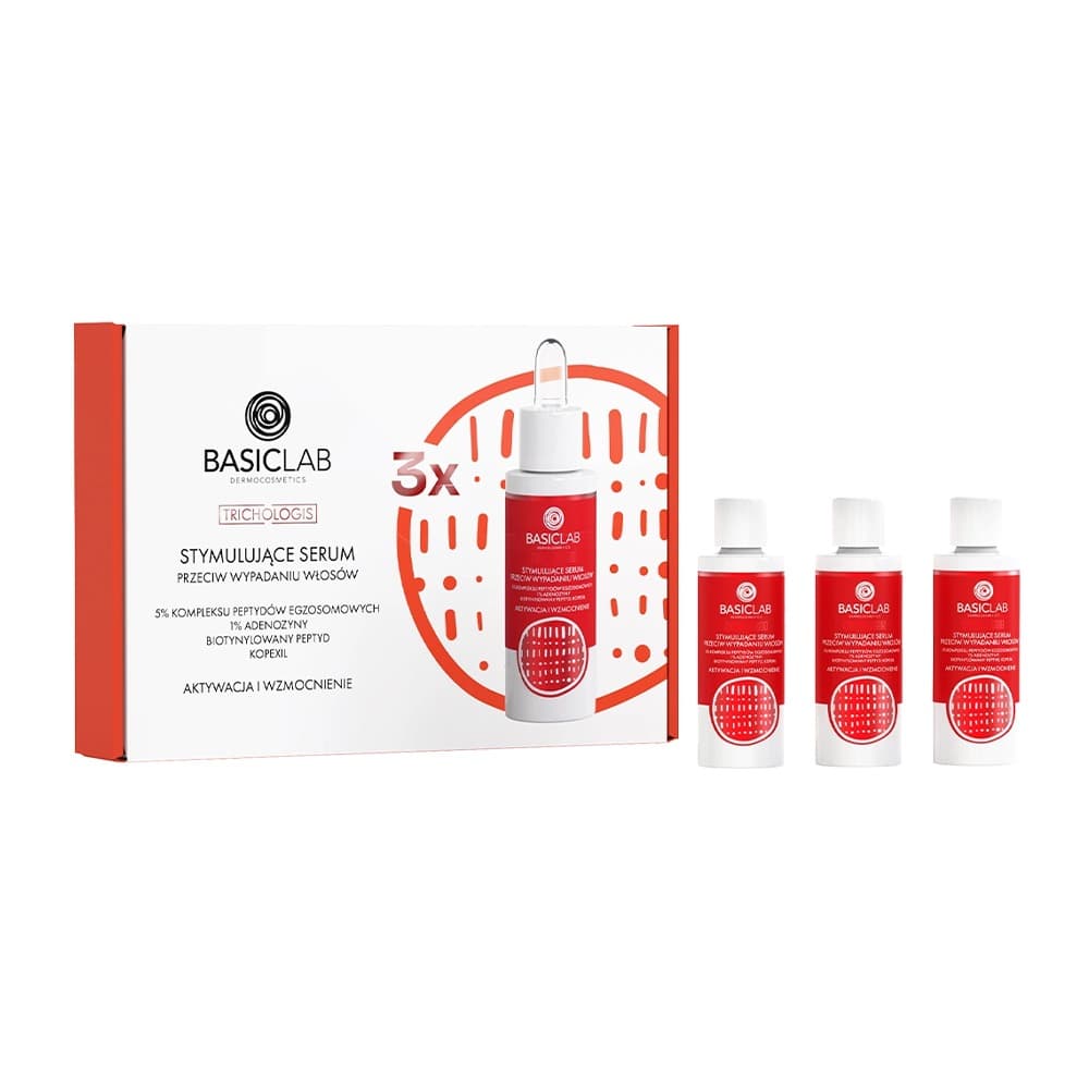 Trichologis Zestaw 3x Stymulujące Serum Przeciw Wypadaniu Włosów Aktywacja i Wzmocnienie