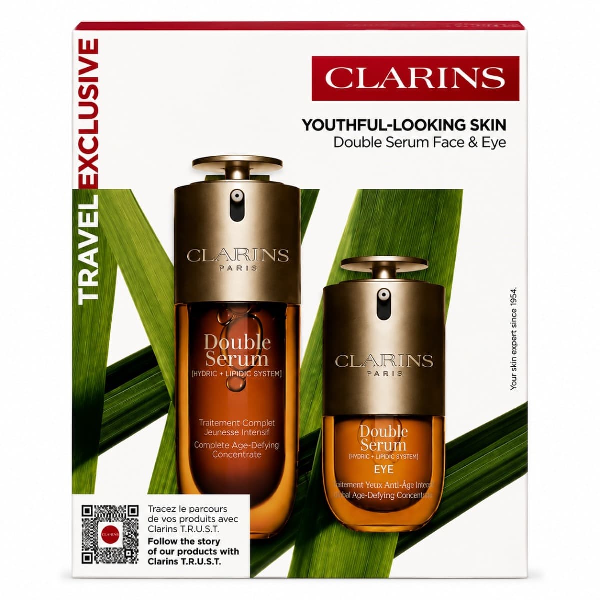 Youthful-Looking Skin Double Serum Face & Eye Set Zestaw do pielęgnacji twarzy dla niej