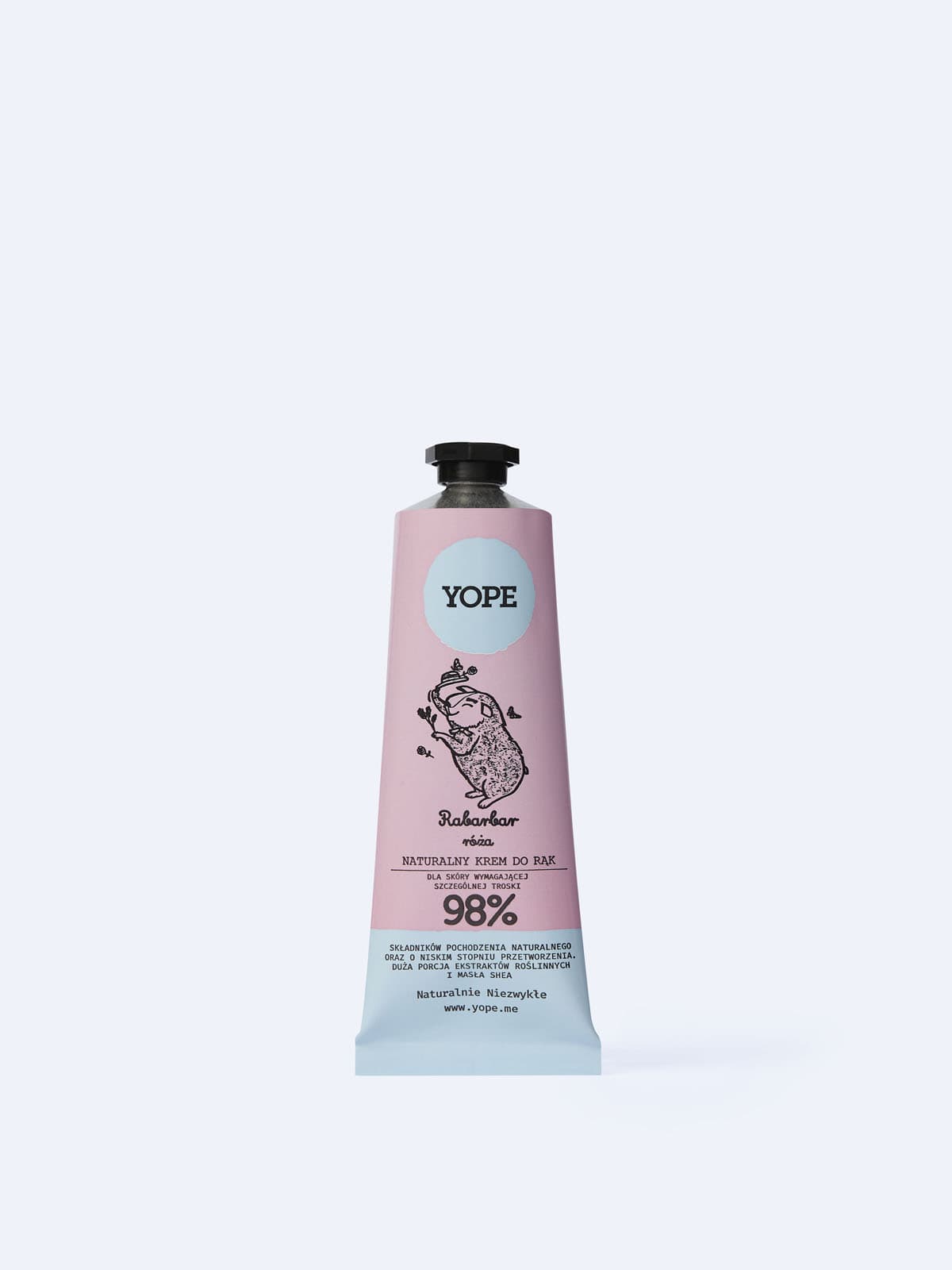 Naturalny krem do rąk Rabarbar i róża