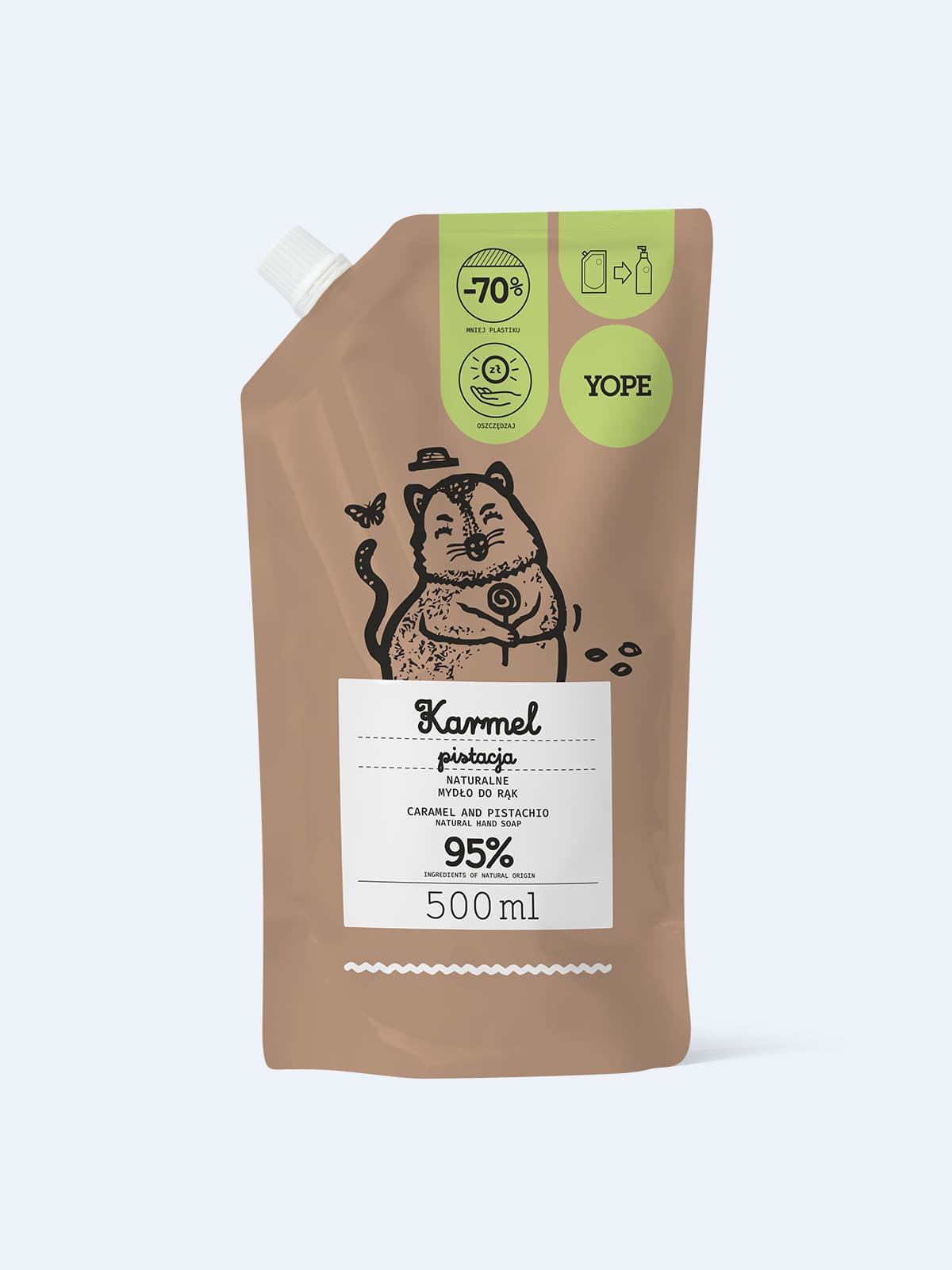 Refill mydła do rąk Karmel & pistacja