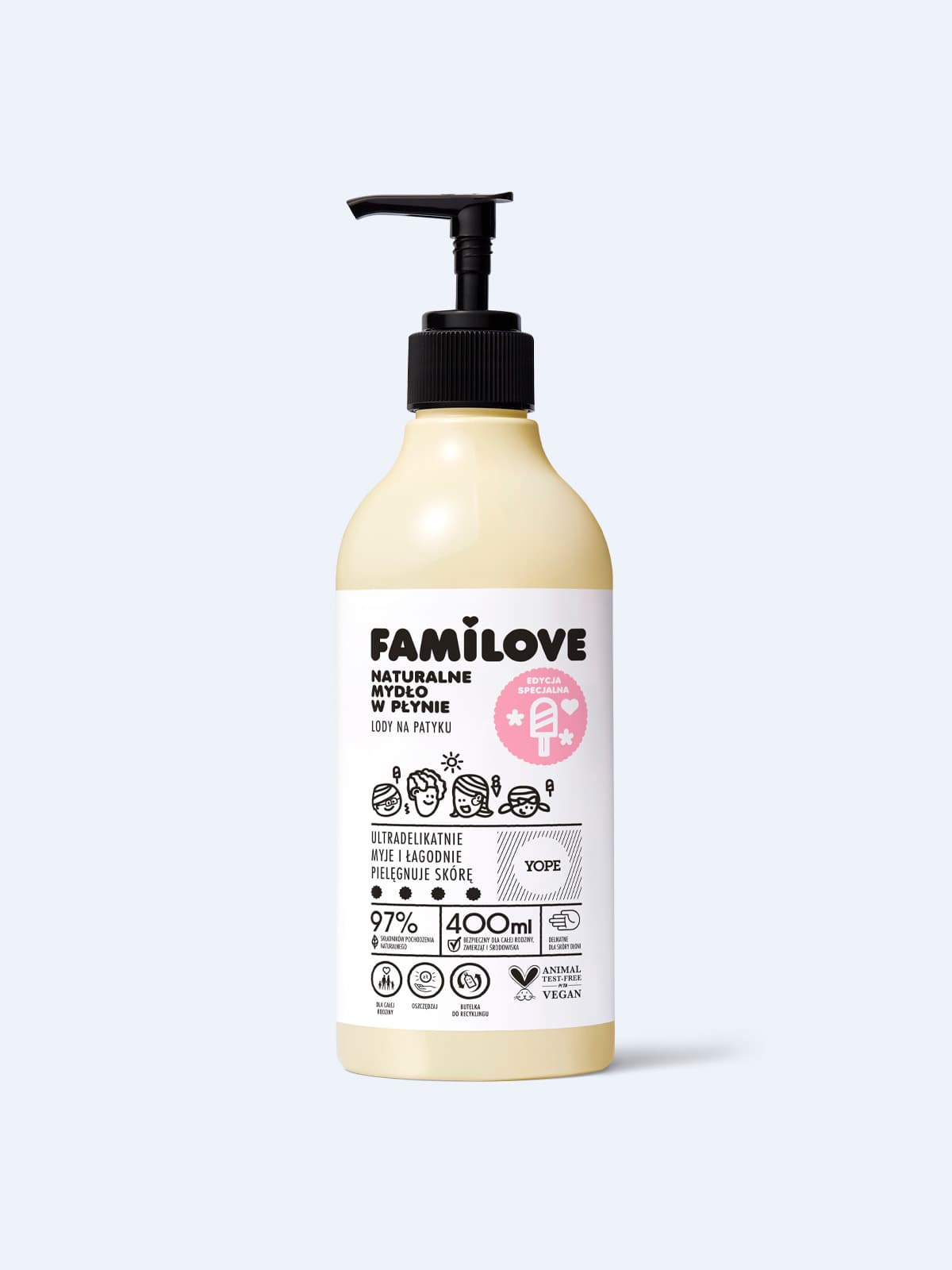 FAMILOVE - mydło w płynie limitowana edycja Lody na Patyku