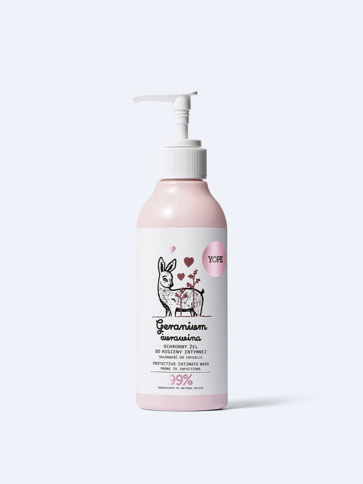 Naturalny żel do higieny intymnej Geranium i żurawina