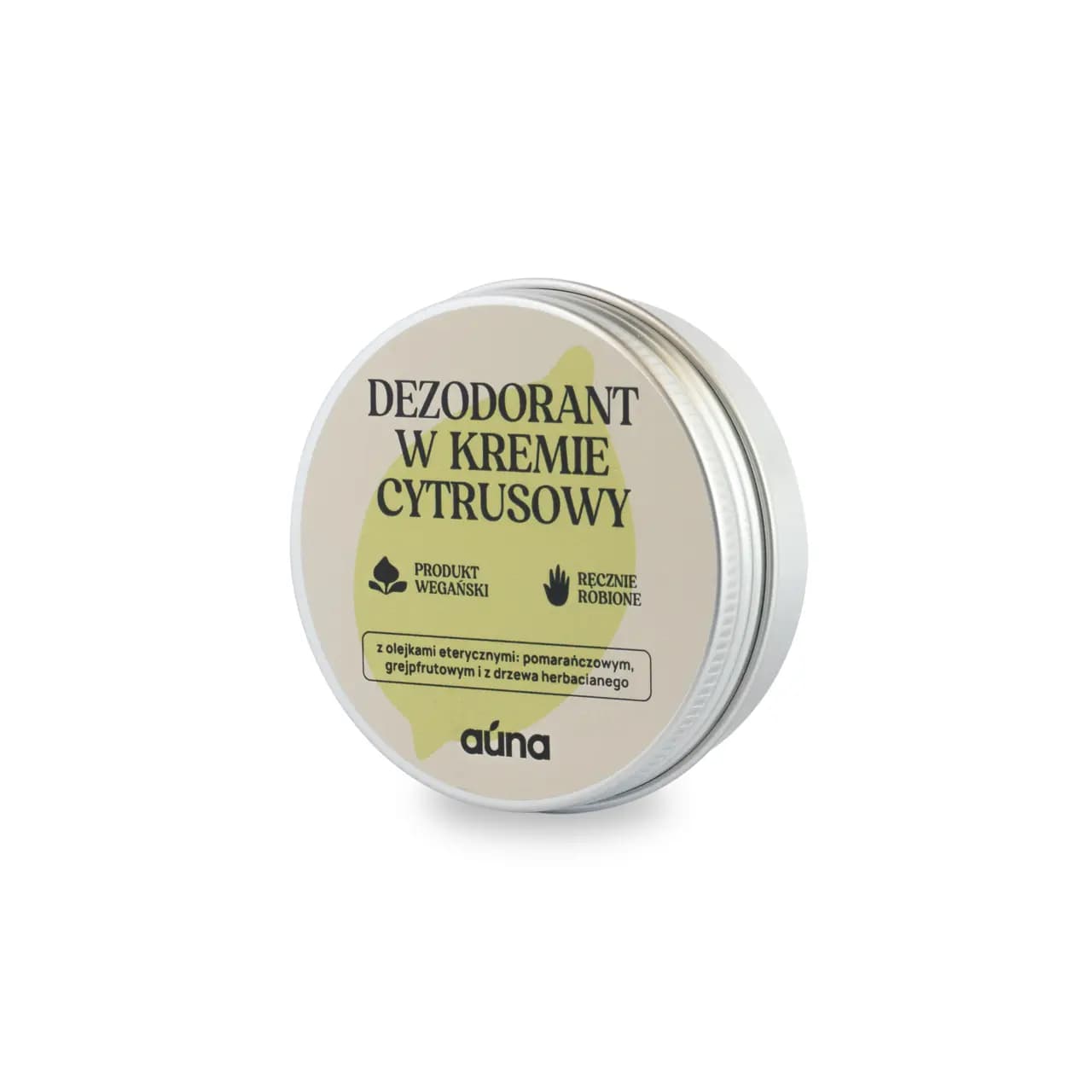 Dezodorant w kremie CYTRUSOWY z olejkiem grejpfrutowym i pomarańczowym