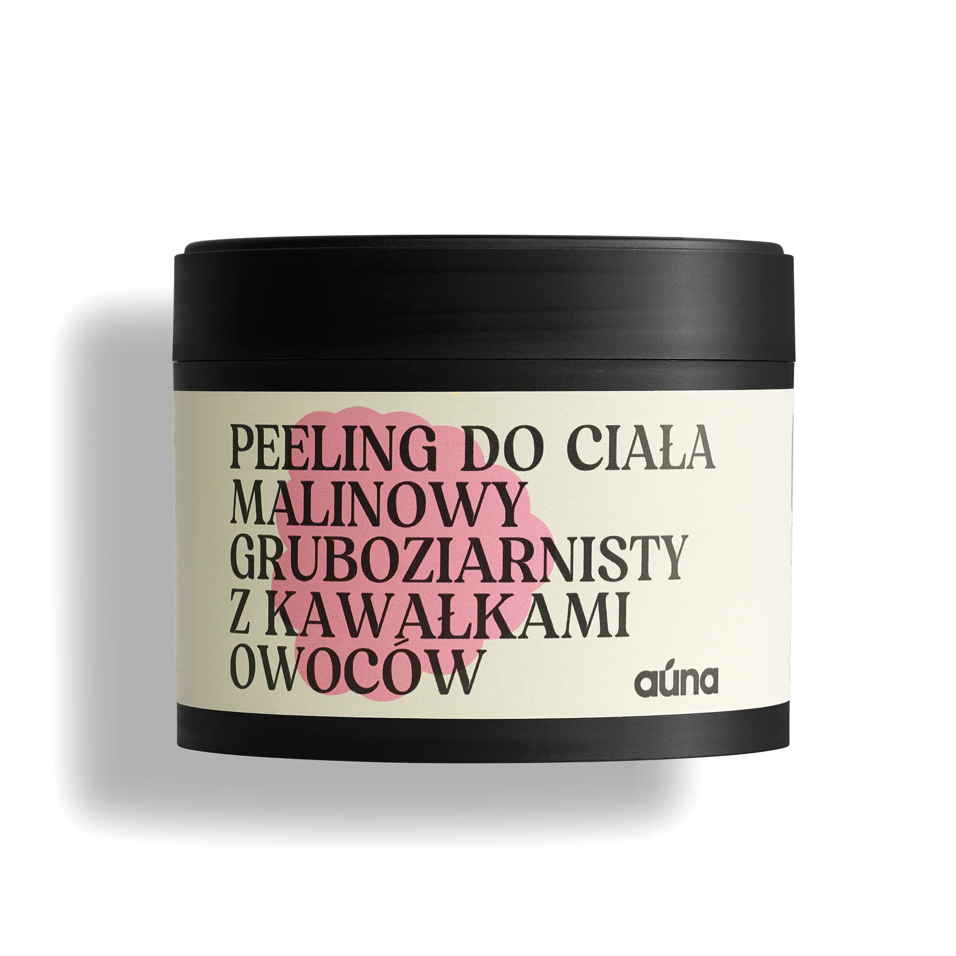 Gruboziarnisty peeling do ciała MALINOWY z kawałkami malin