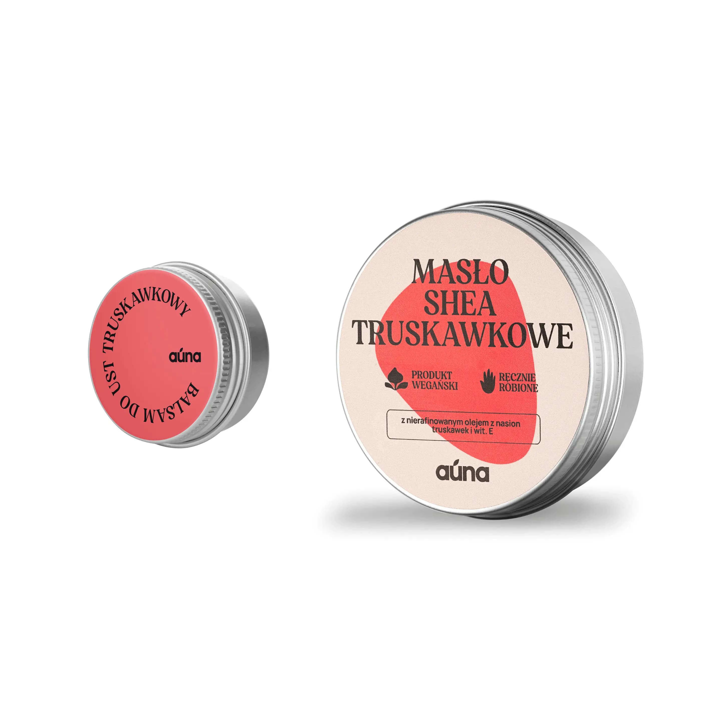 Zestaw TRUSKAWKOWE duo | balsam do ust + masło do ciała