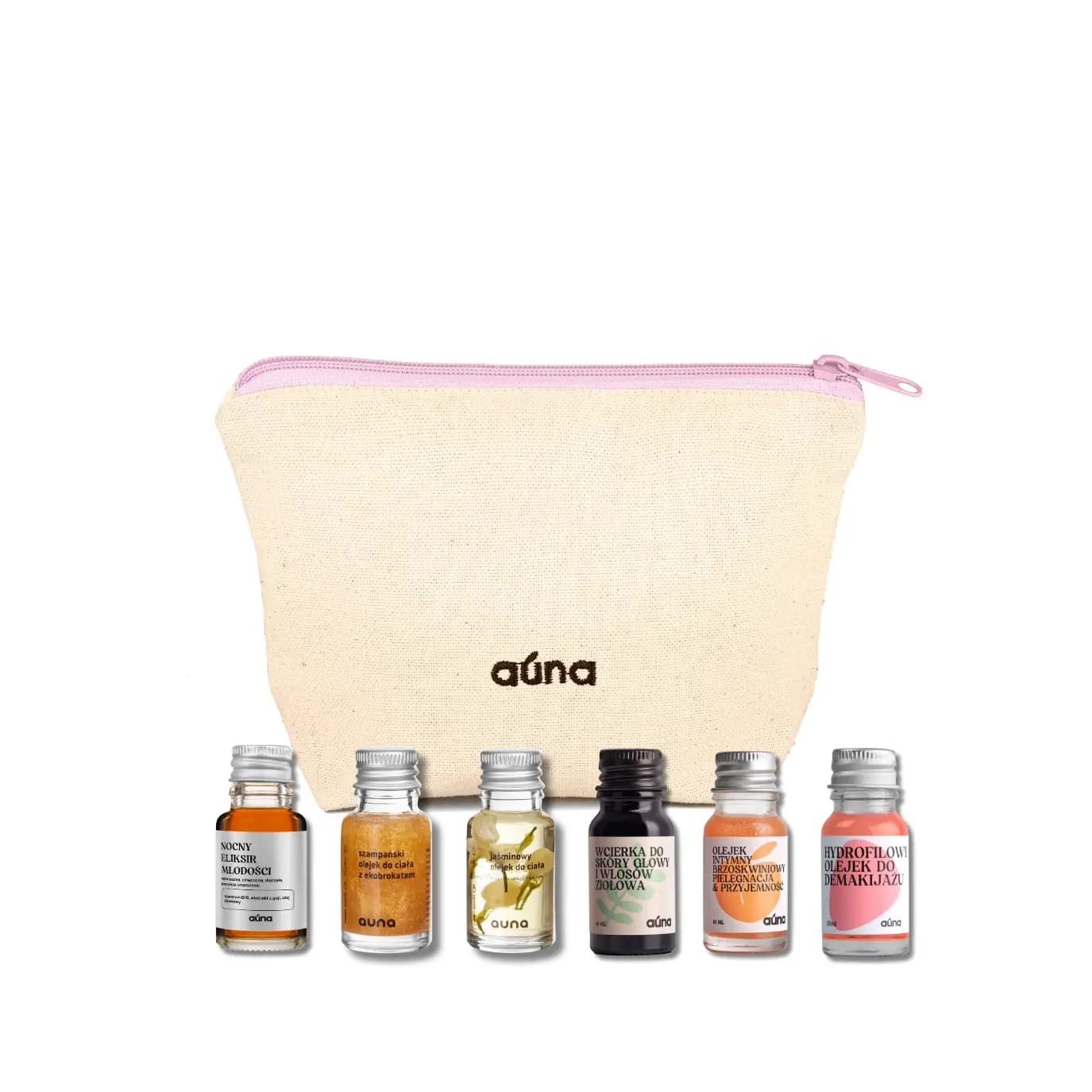 Zestaw Prezentowy Mini Produktów AUNA z Kosmetyczką Gratis
