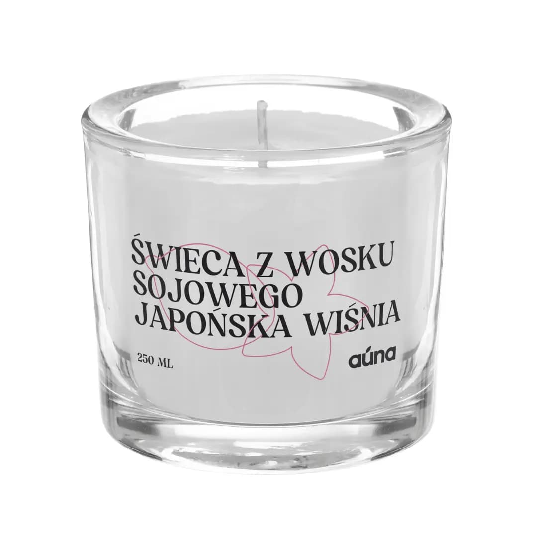 Świeczka sojowa Japońska Wiśnia wytrawna i lekko słodka