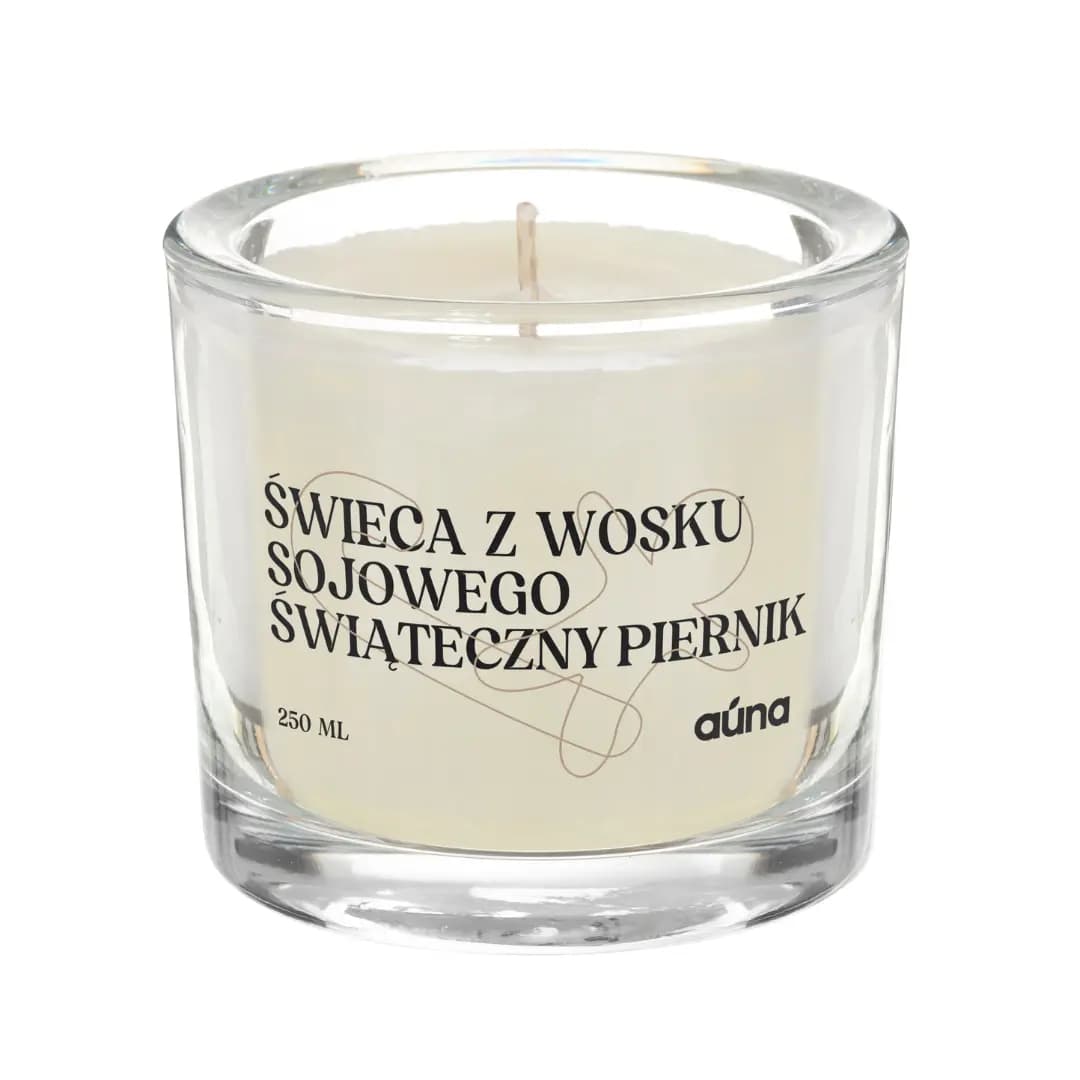 Świeczka sojowa świąteczny piernik o zapachu domowych ciasteczek