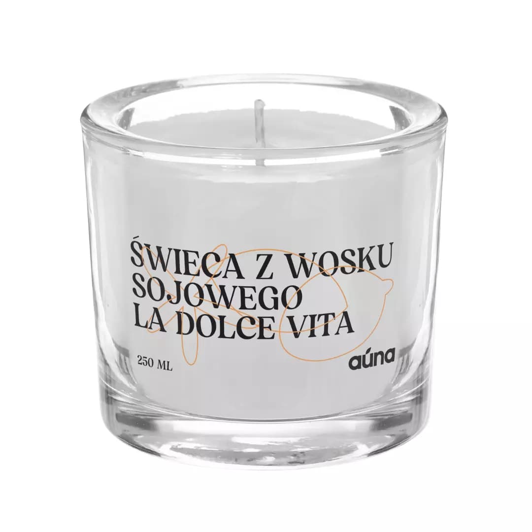 Świeczka sojowa La Dolce Vita słodki i elegancki zapach