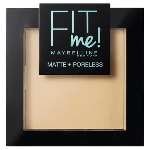 Fit Me Matte + Poreless, puder matujący do twarzy w kompakcie, 115 Ivory