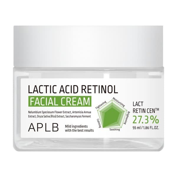 Lactic Acid Retinol Facial Cream, krem odnawiający do twarzy z kwasem mlekowym i retinolem