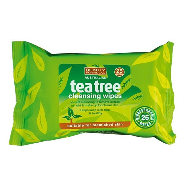Formulas, chusteczki oczyszczające do twarzy, Tea Tree