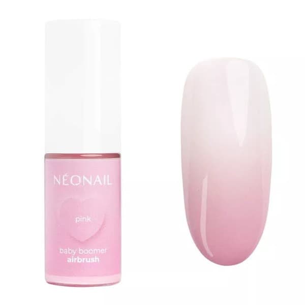 Baby Boomer Airbrush Pink, pyłek do paznokci z atomizerem, różowy
