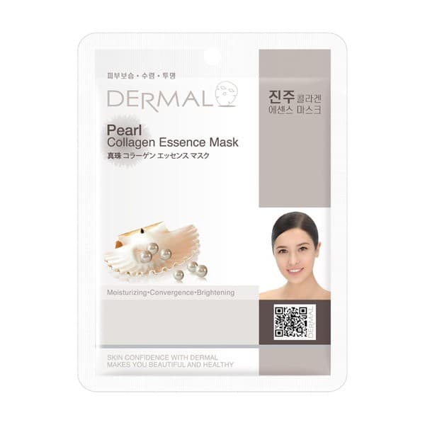 Dermal Pearl Collagen Essence Mask, maska w płachcie z perłami
