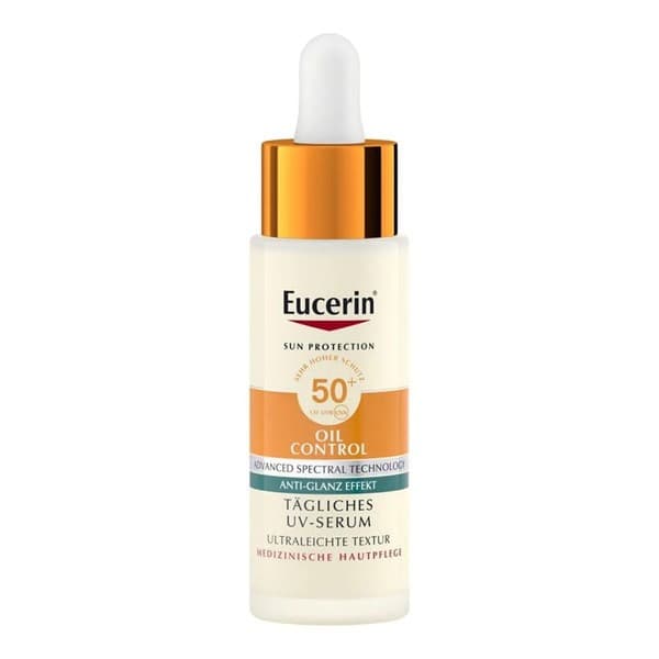 Oil Control SPF 50+ Dry Touch, ultralekkie serum ochronne