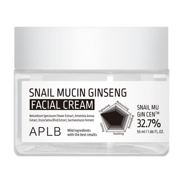 Snail Mucin Ginseng Facial Cream, krem regenerujący do twarzy ze śluzem ślimaka i żeń-szeniem