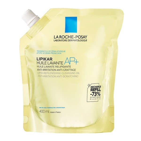 Lipikar, olejek myjący AP+ uzupełniający poziom lipidów, refill