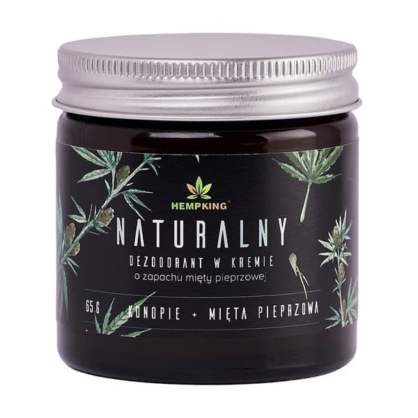 naturalny dezodorant konopny w kremie, mięta pieprzowa