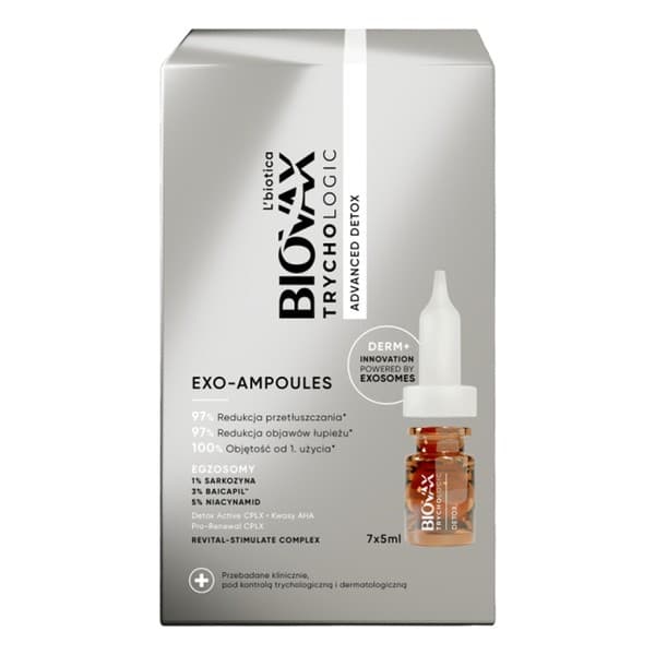 L'biotica Biovax Trychologic Advanced Detox, kuracja detoksykująca do włosów