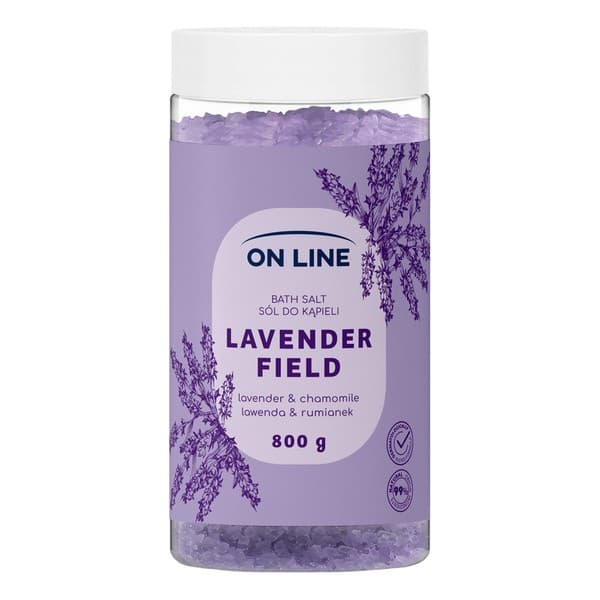 Lavender Field, relaksująca sól do kąpieli z ekstraktem z lawendy i rumianku