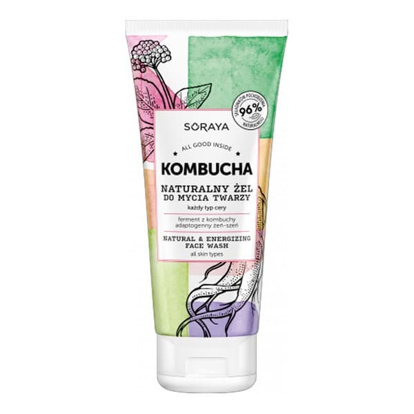 Kombucha, naturalny żel do mycia twarzy