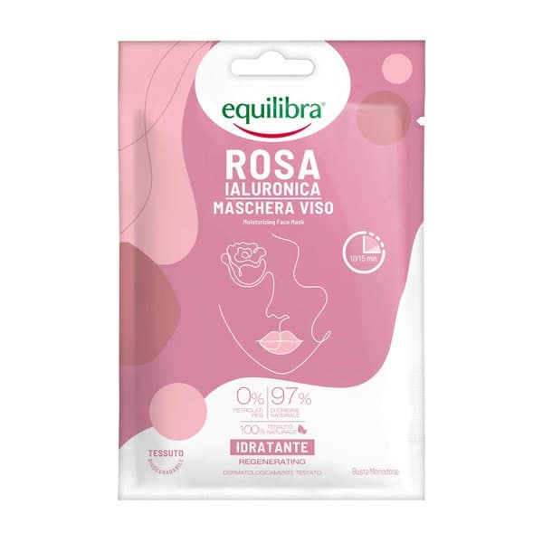 Rosa, różana nawilżająca maska w płacie