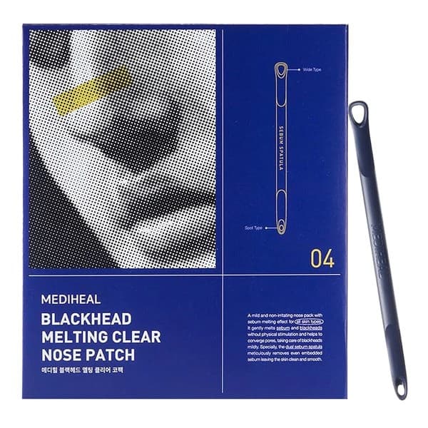 Blackhead Melting Clear Nose Patch, zestaw do oczyszczania porów skóry nosa, 4 x +