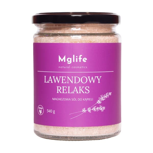 Natural Cosmetics Lawendowy relaks, magnezowa sól do kąpieli