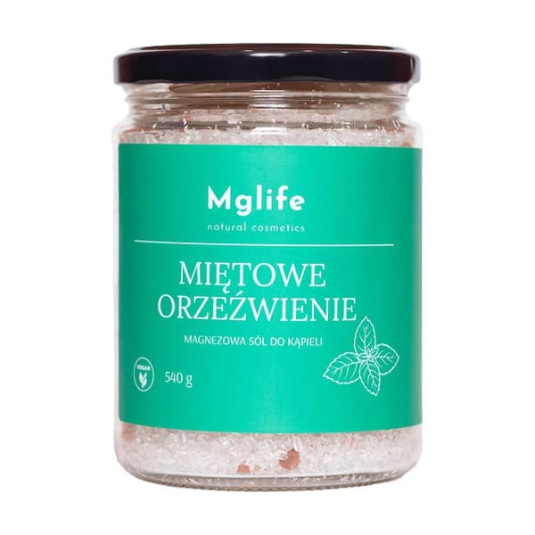 Natural Cosmetics Miętowe orzeźwienie, magnezowa sól do kąpieli