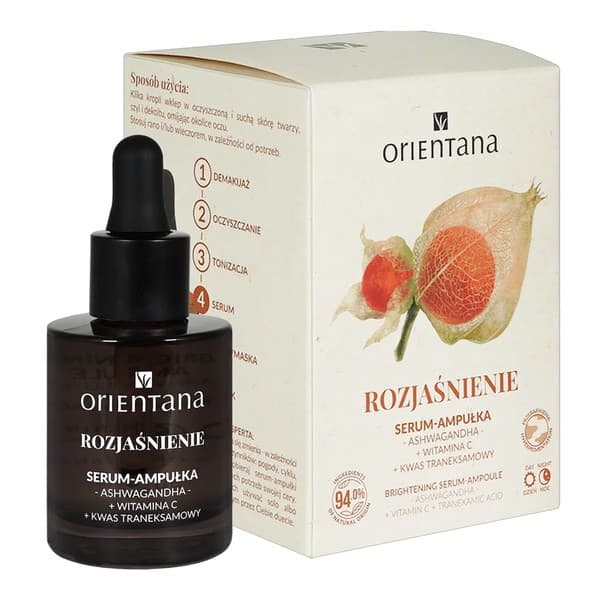 Ashwagandha, serum-ampułka rozjaśnienie