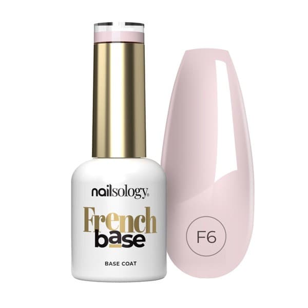 Nailsology French Base, kolorowa baza hybrydowa, F6 Marshmallow