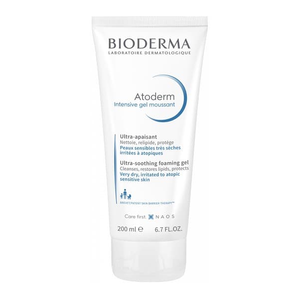 Atoderm Intensive Gel moussant, łagodny żel oczyszczający i natłuszczający