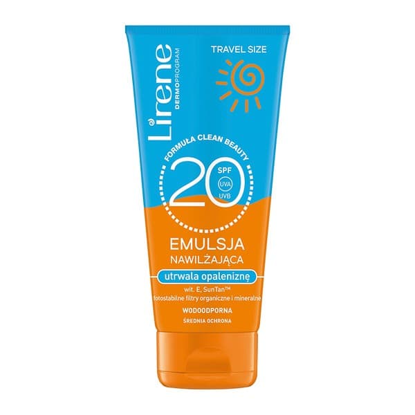 Sun, Emulsja nawilżająca, utrwalająca opaleniznę SPF 20