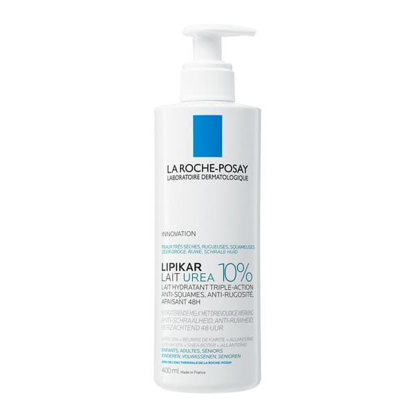 Lipikar Lait Urea 10%, nawilżające mleczko do ciała z 10% mocznikiem