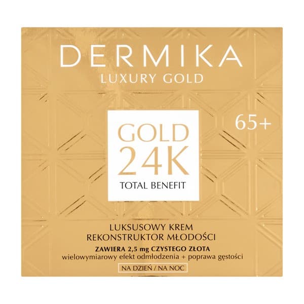 Lux.Gold 24K, krem luksusowy rekonstruktor młodości 65+, dzień/noc