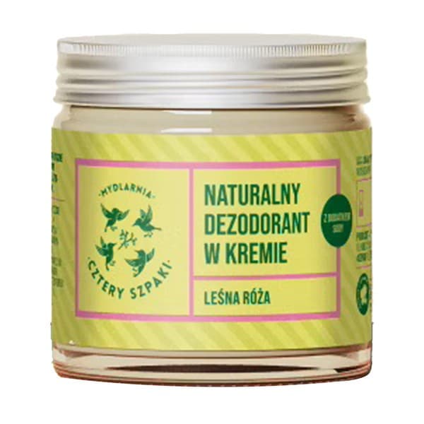 Mydlarnia 4 Szpaki, Leśna Róża, naturalny dezodorant w kremie