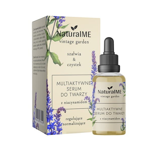 Vintage Garden, serum multiaktywne z niacynamidem, szałwia & czystek