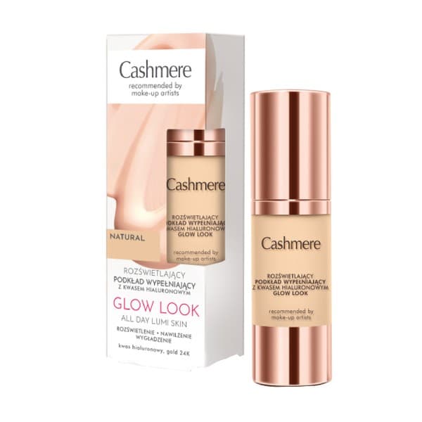 Glow Look Natural rozświetlający podkład wypełniający z kwasem hialuronowym