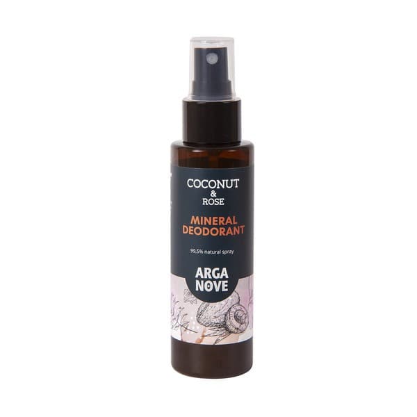 dezodorant mineralny, kokos i róża, spray