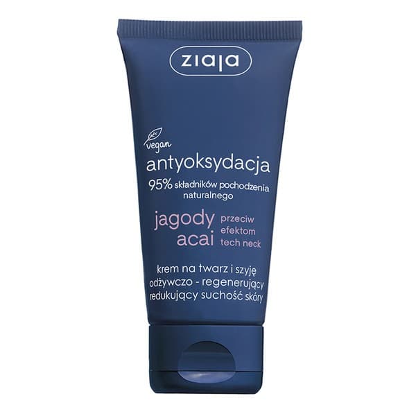 Jagody Acai, krem na twarz i szyję odżywczo-regenerujący