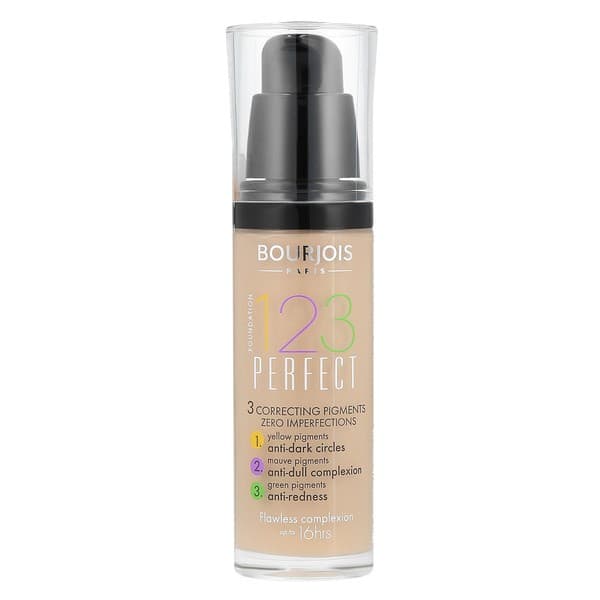 1, 2, 3 Perfect, podkład do twarzy o średnim kryciu, 53 Light Beige