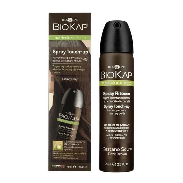 Nutricolor Delicato Spray Touch Up, spray na odrosty, ciemny brąz
