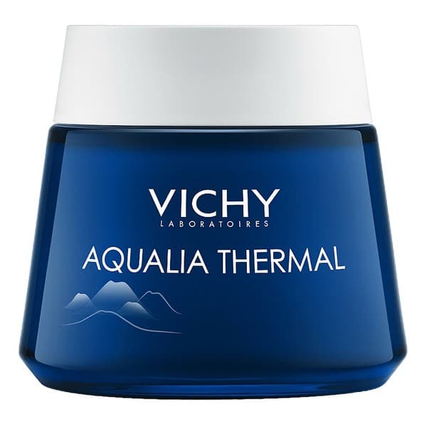 Aqualia Thermal Spa, nawilżający i regenerujący żel-krem przeciw objawom zmęczenia na noc