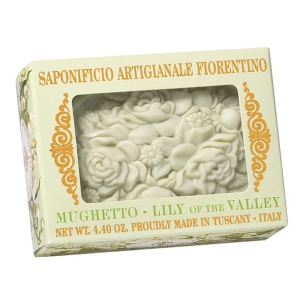 Artigianale Fiorentino, naturalne mydło w pudełku z okienkiem, konwalia