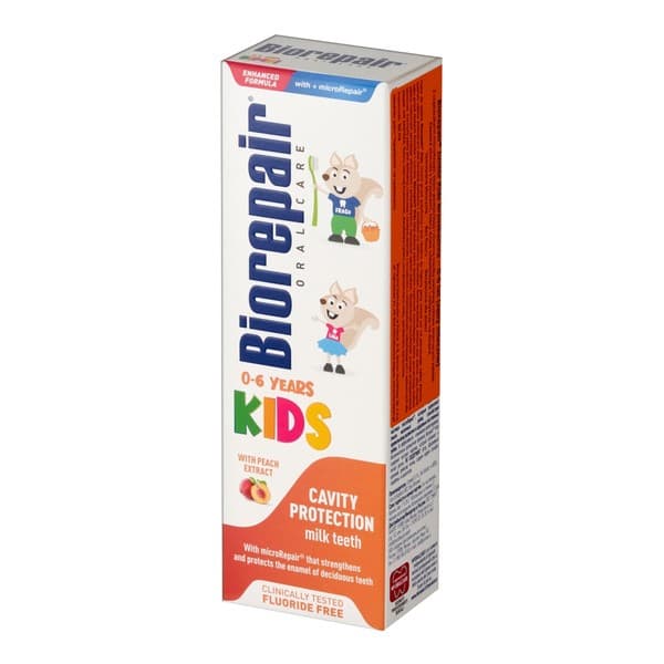 Kids, pasta do zębów dla dzieci w wieku 0-6 lat, brzoskwiniowa