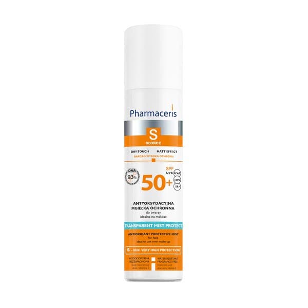 S Transparent Mist Protect, antyoksydacyjna mgiełka ochronna do twarzy SPF 50+
